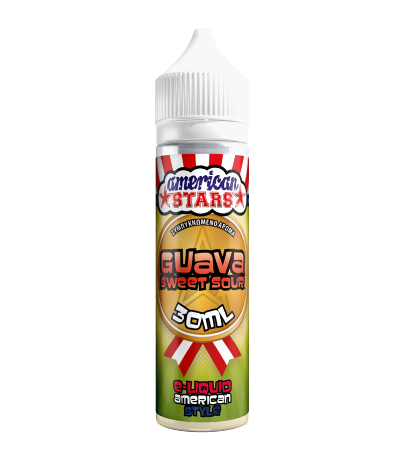 american stars flavour shot guava sweet sour