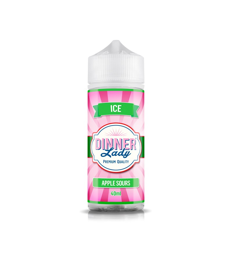 dinner lady flavour shot apple sours ice 120ml