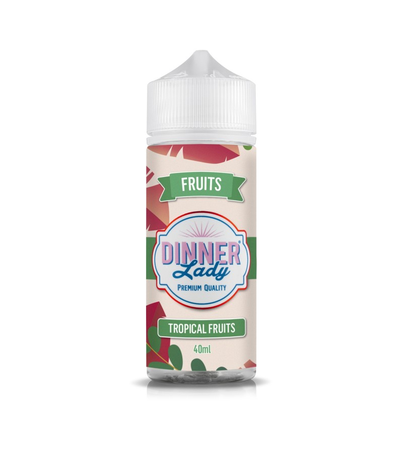 dinner lady flavour shot tropical fruits 120ml