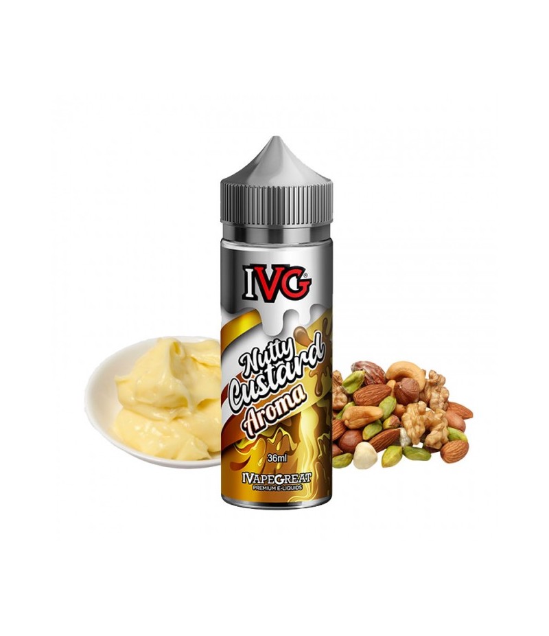 ivg flavour shot nutty custard aroma 36 120ml