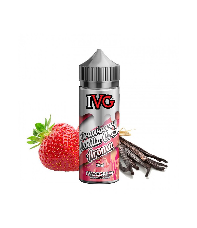 ivg flavour shot strawberry vanilla cream 36 120ml