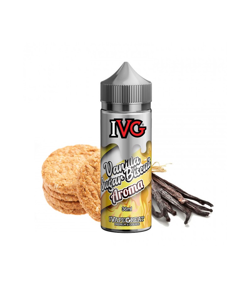 ivg flavour shot vanilla sugar biscuit 36 120ml