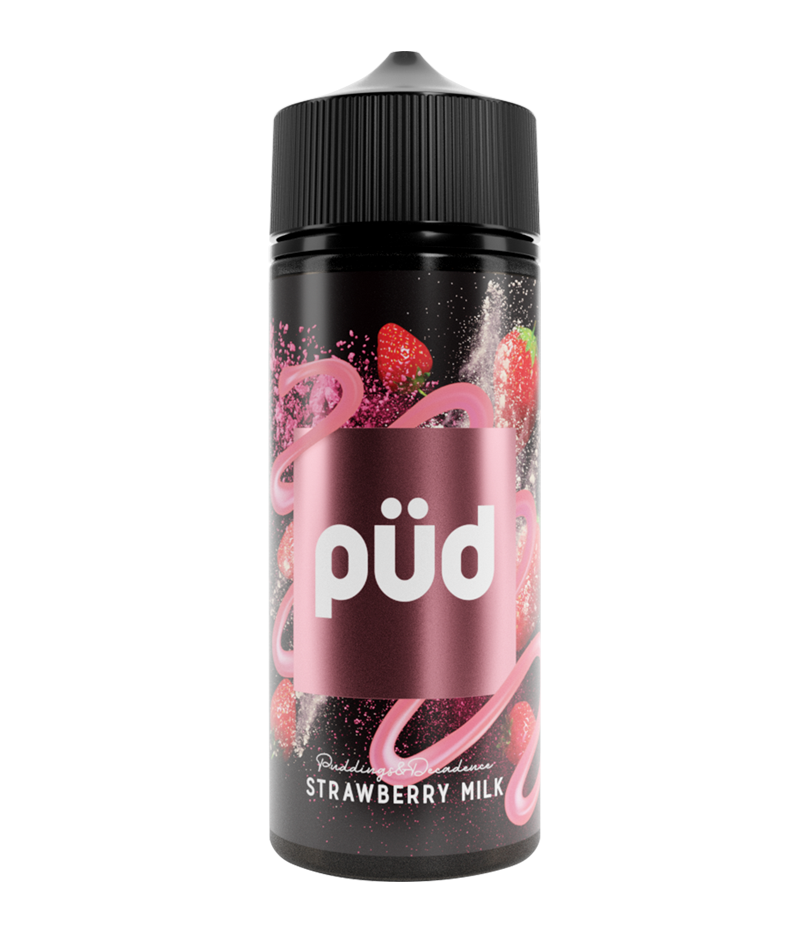pud flavour shot strawberry milk 120ml
